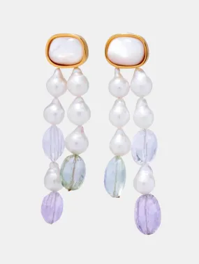 Pearl Holiday Earrings