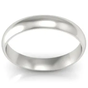 Plain Platinum Band 4mm