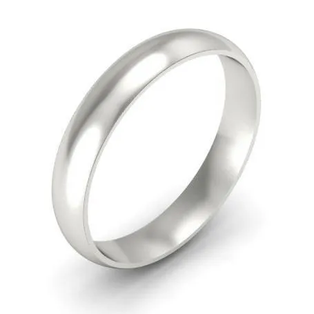 Plain Platinum Band 4mm