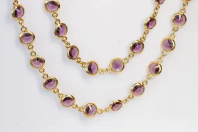 PURPLE GOLD NECKLACE