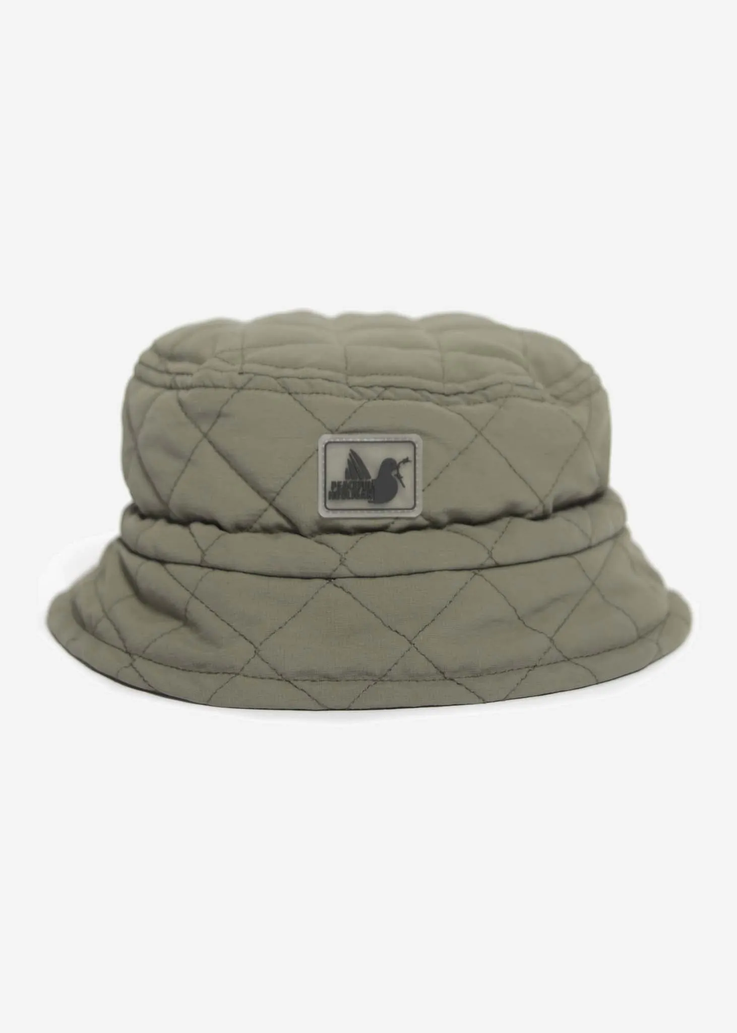 Quilted bucket hat - khaki