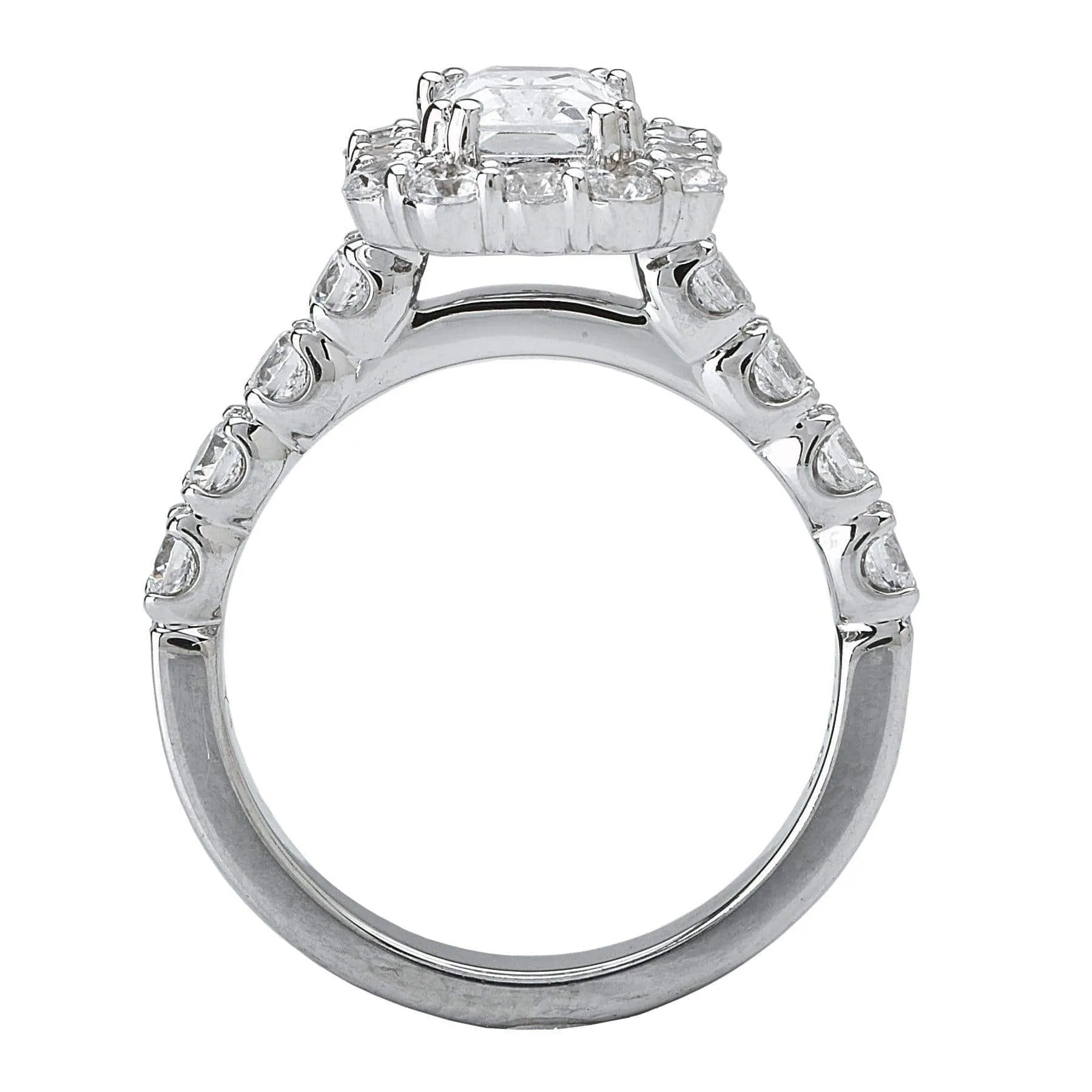 "The Brooklyn" Halo Semi-Mount Diamond Ring