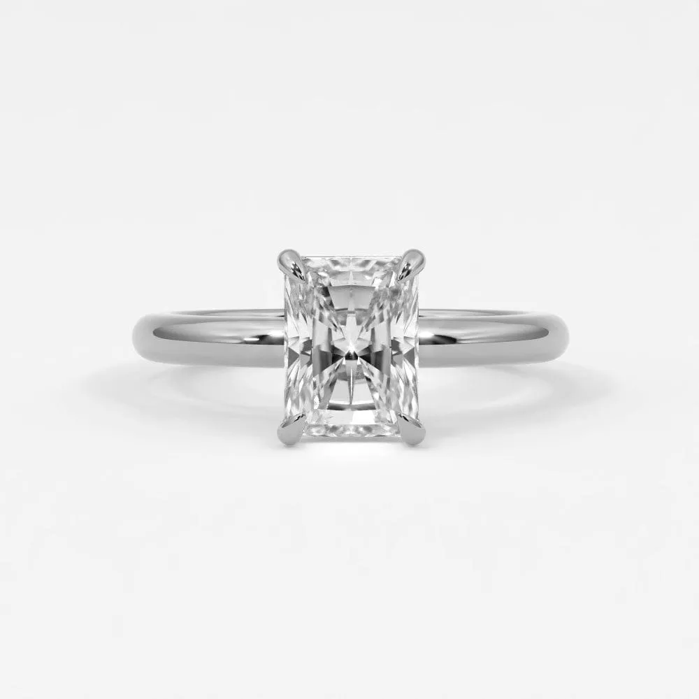 Radiant Cut Diamond Solitaire Band