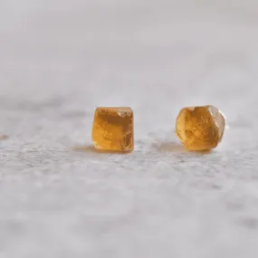 Raw - Citrine Studs