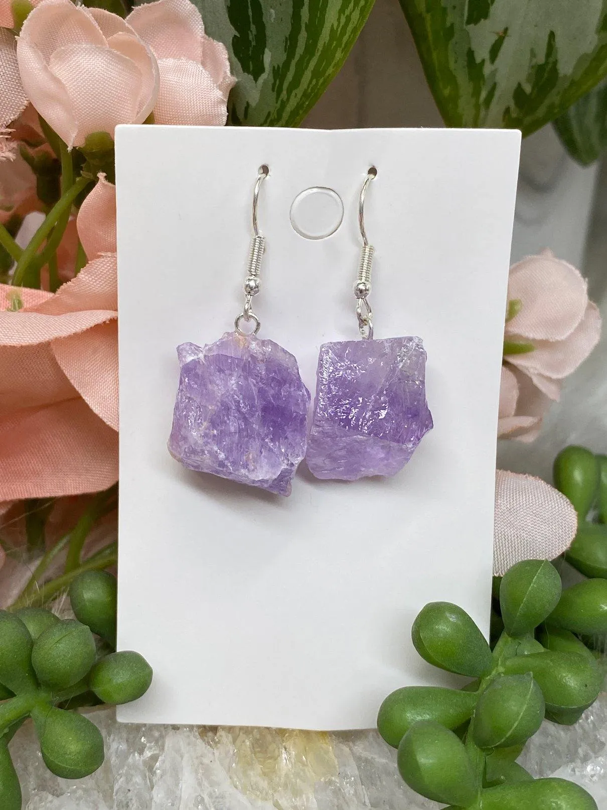 Raw Crystal Earrings