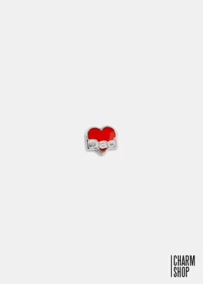 Red Heart "Dad" Locket Charm