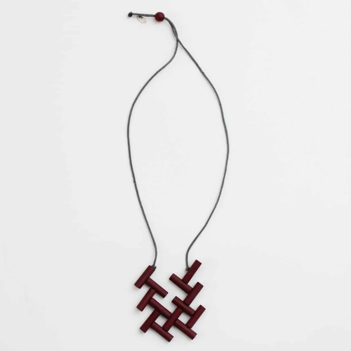 Red Lattice Scarlett Pendant Necklace