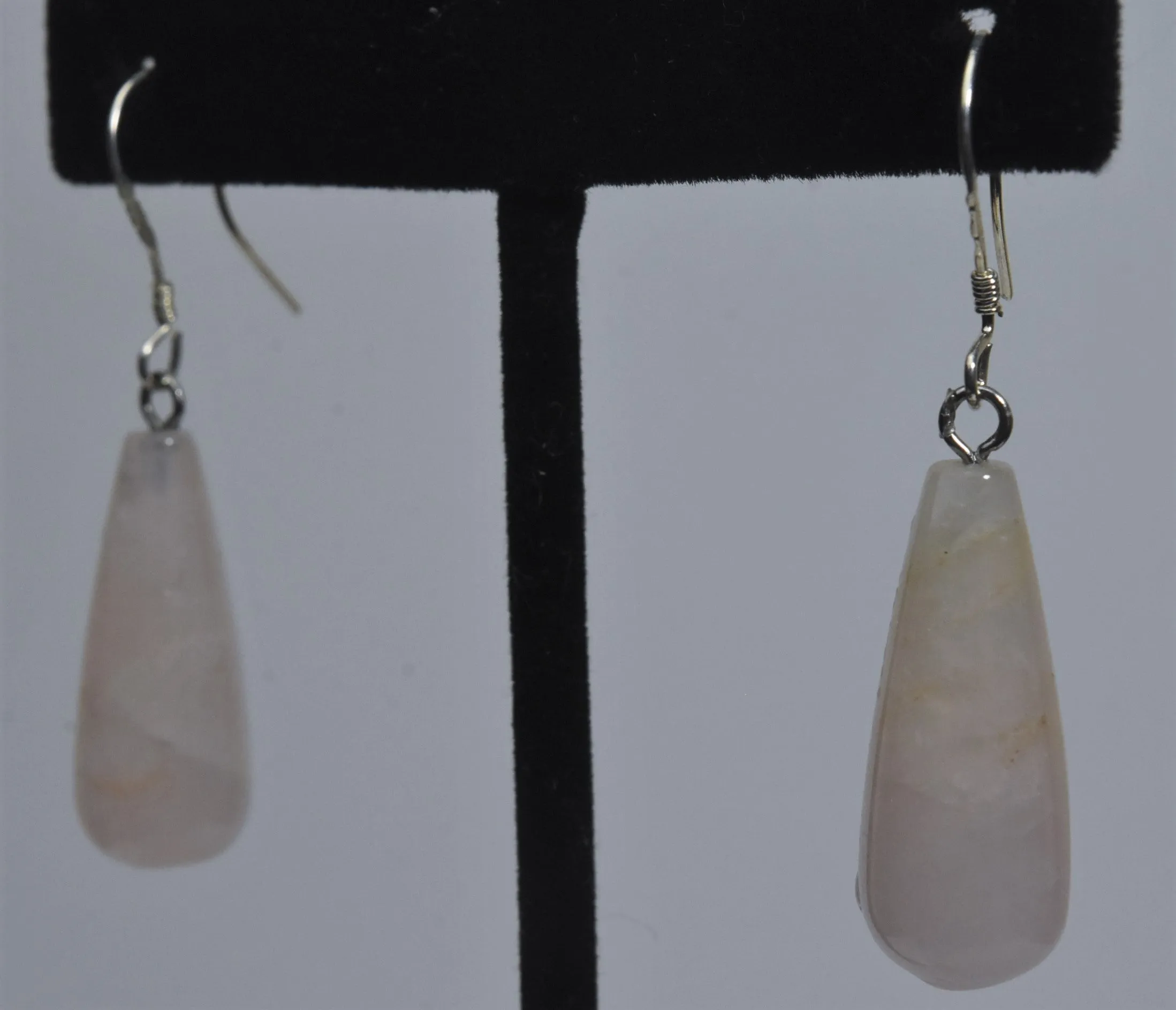 Rose Quartz Drop Earrings