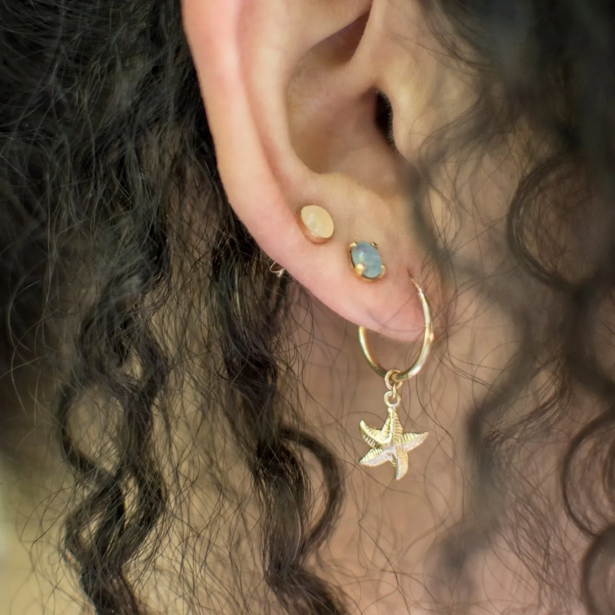 Rose Quartz studs