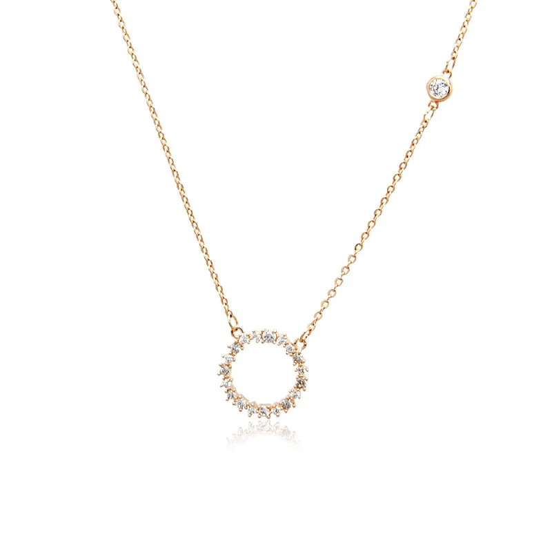 Round Cubic Zirconia Necklace