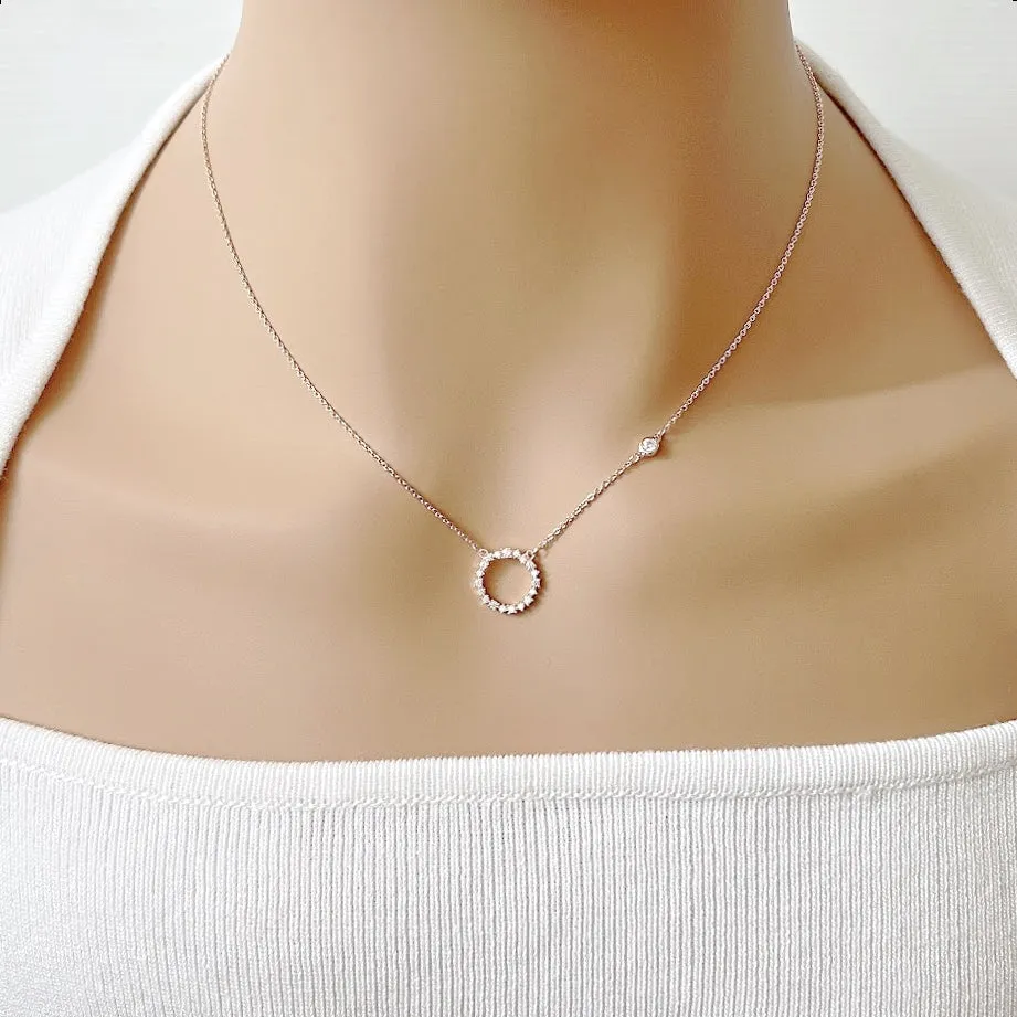 Round Cubic Zirconia Necklace