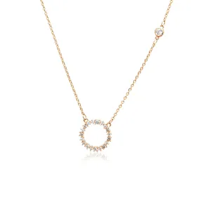 Round Cubic Zirconia Necklace