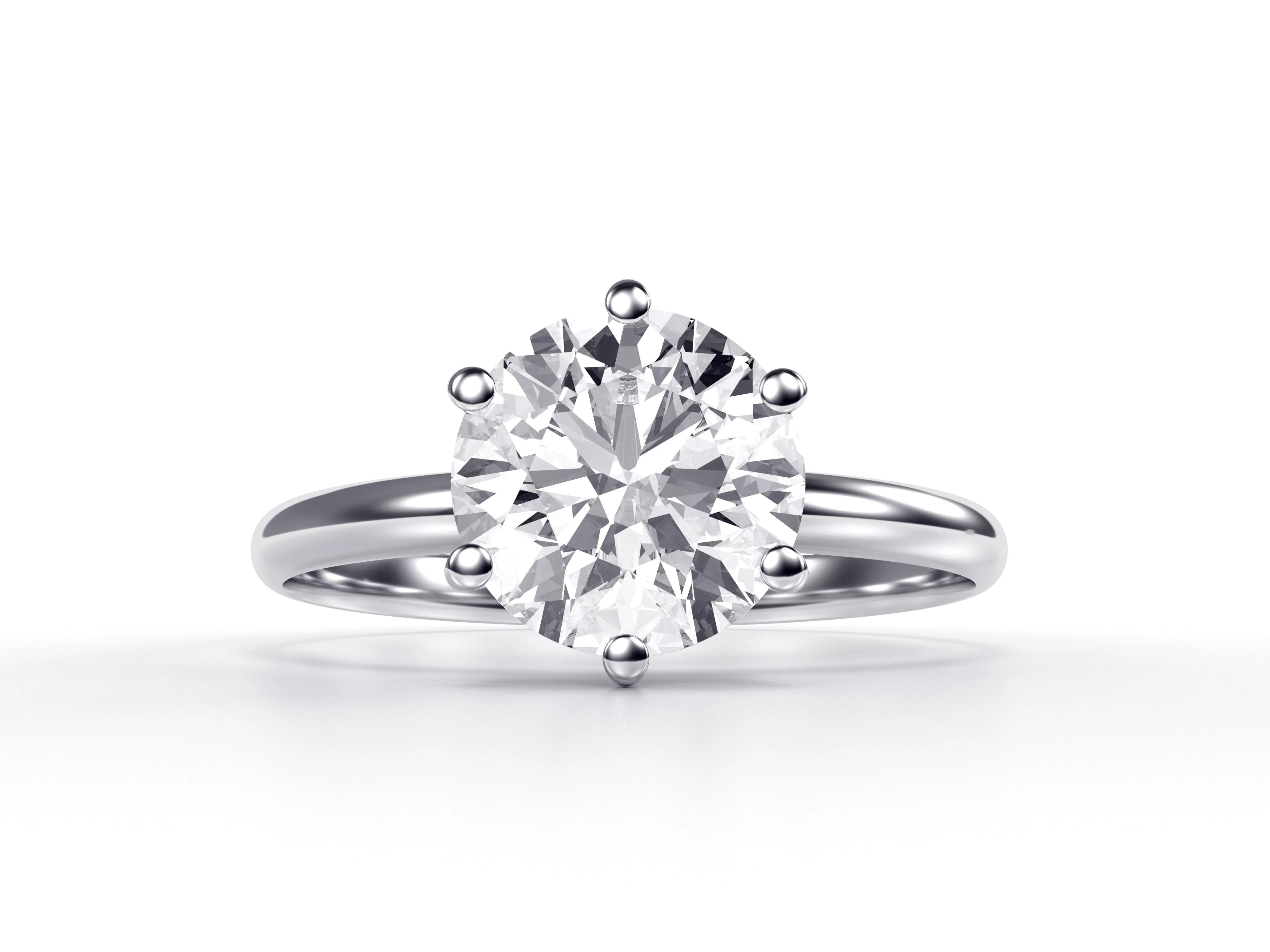 Round Diamond Engagement Rings, Lab Grown