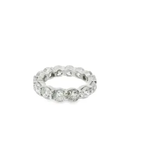 Round Natural Diamond Eternity Band Ring