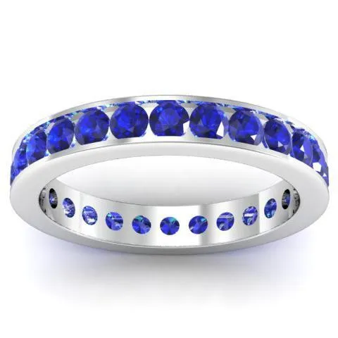 Sapphire Eternity Ring in Channel Setting