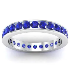 Sapphire Eternity Ring in Channel Setting