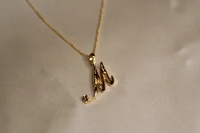 Script Letter Necklace