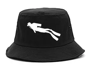 Scuba Diver Chest Mens Bucket Hat