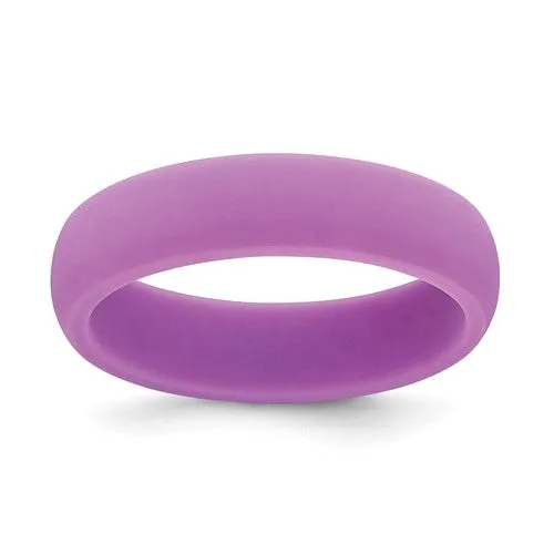 Silicone Sky Blue 5.7mm Domed Band