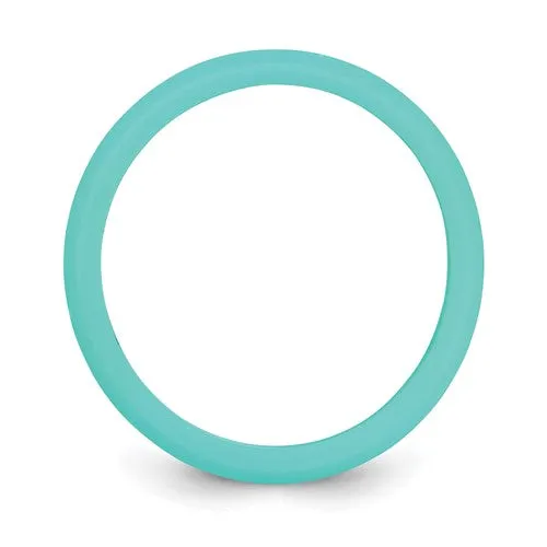 Silicone Sky Blue 5.7mm Domed Band