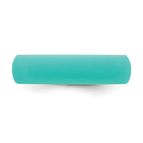 Silicone Sky Blue 5.7mm Domed Band