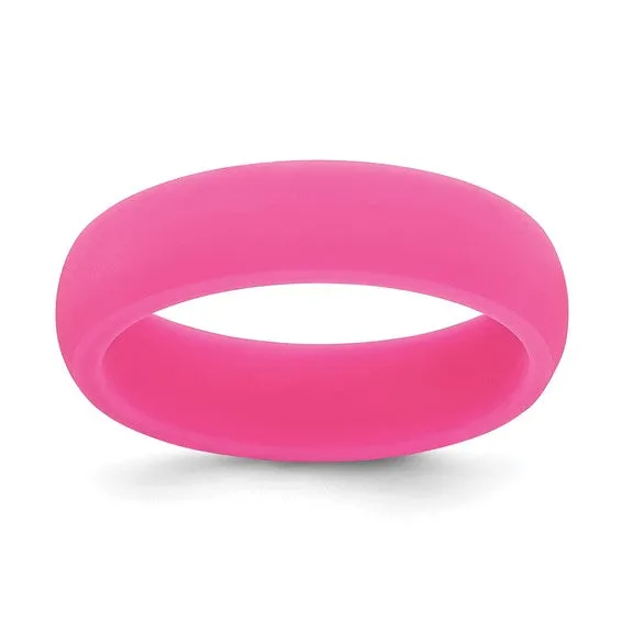 Silicone Sky Blue 5.7mm Domed Band