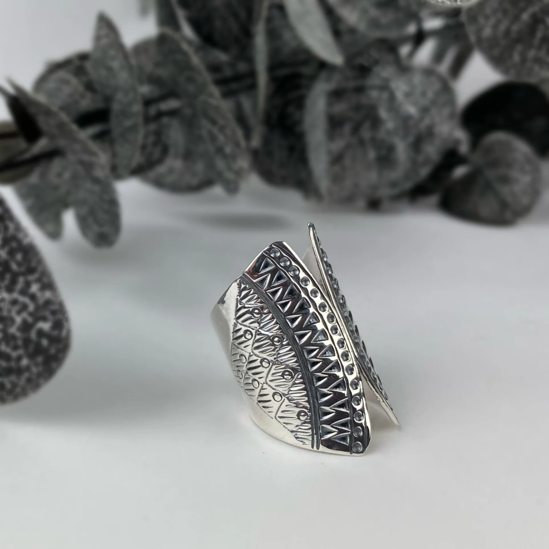 Silver Shield Ring - VR363