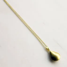 Simple Gold Teardrop Locket