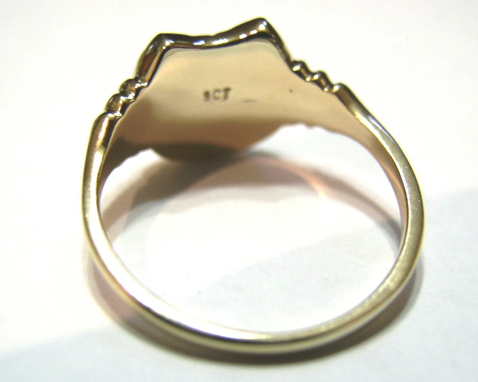 Size Z - Kaedesigns Large 9ct Genuine Yellow, Rose or White Gold  Lucky Horseshoe Ring