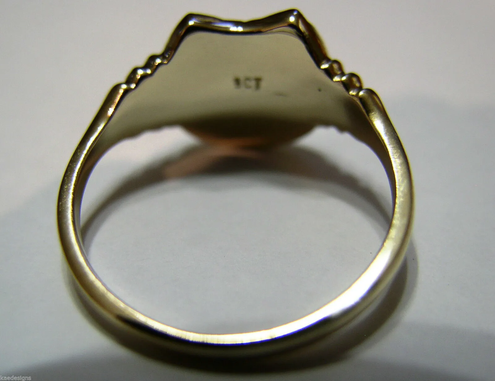 Size Z - Kaedesigns Large 9ct Genuine Yellow, Rose or White Gold  Lucky Horseshoe Ring