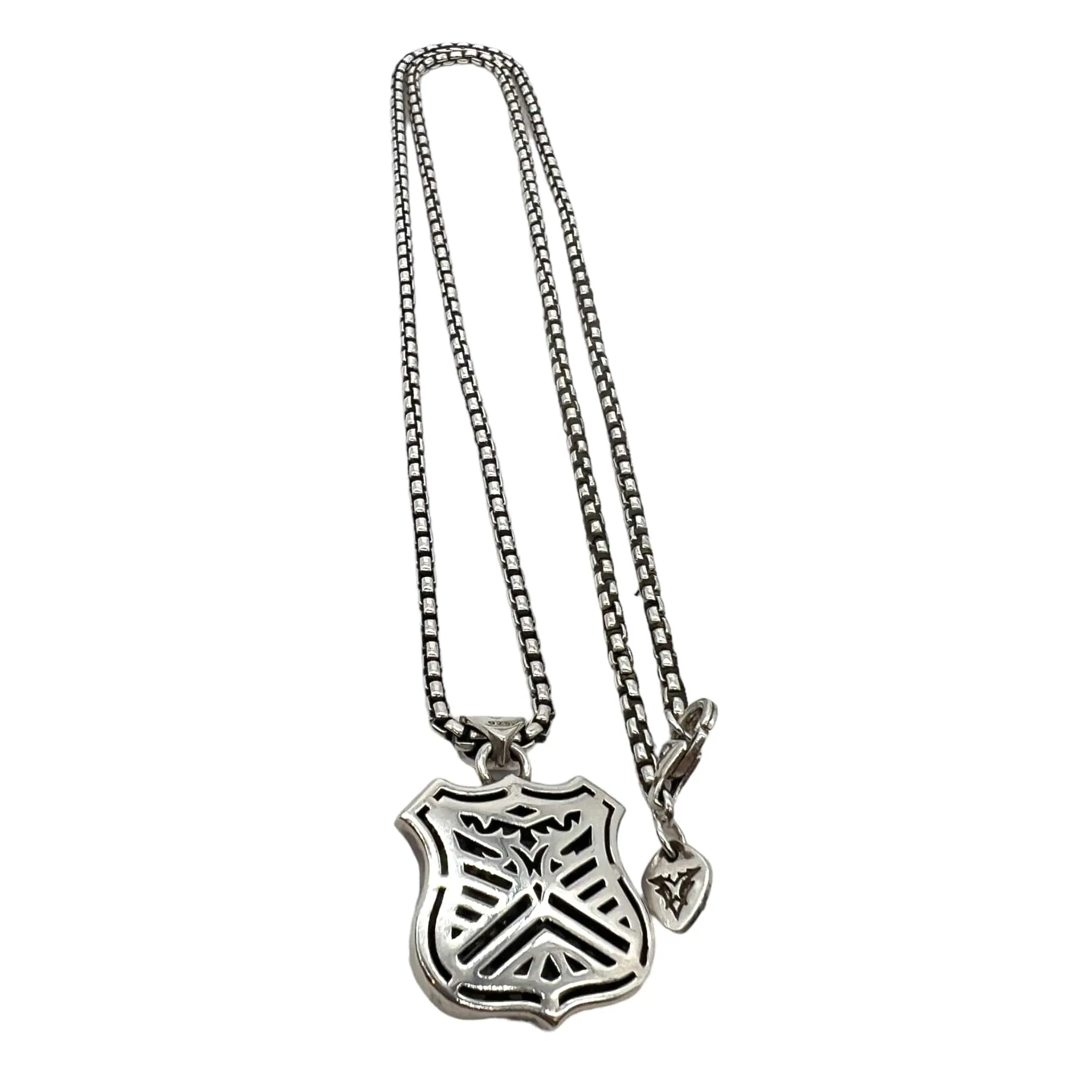 STEPHEN WEBSTER Highwayman Black Diamond Dagger Pendant Necklace - Black & Silver