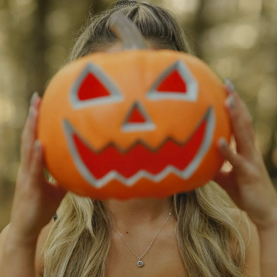 Sterling Silver Pumpkin Layering Necklace