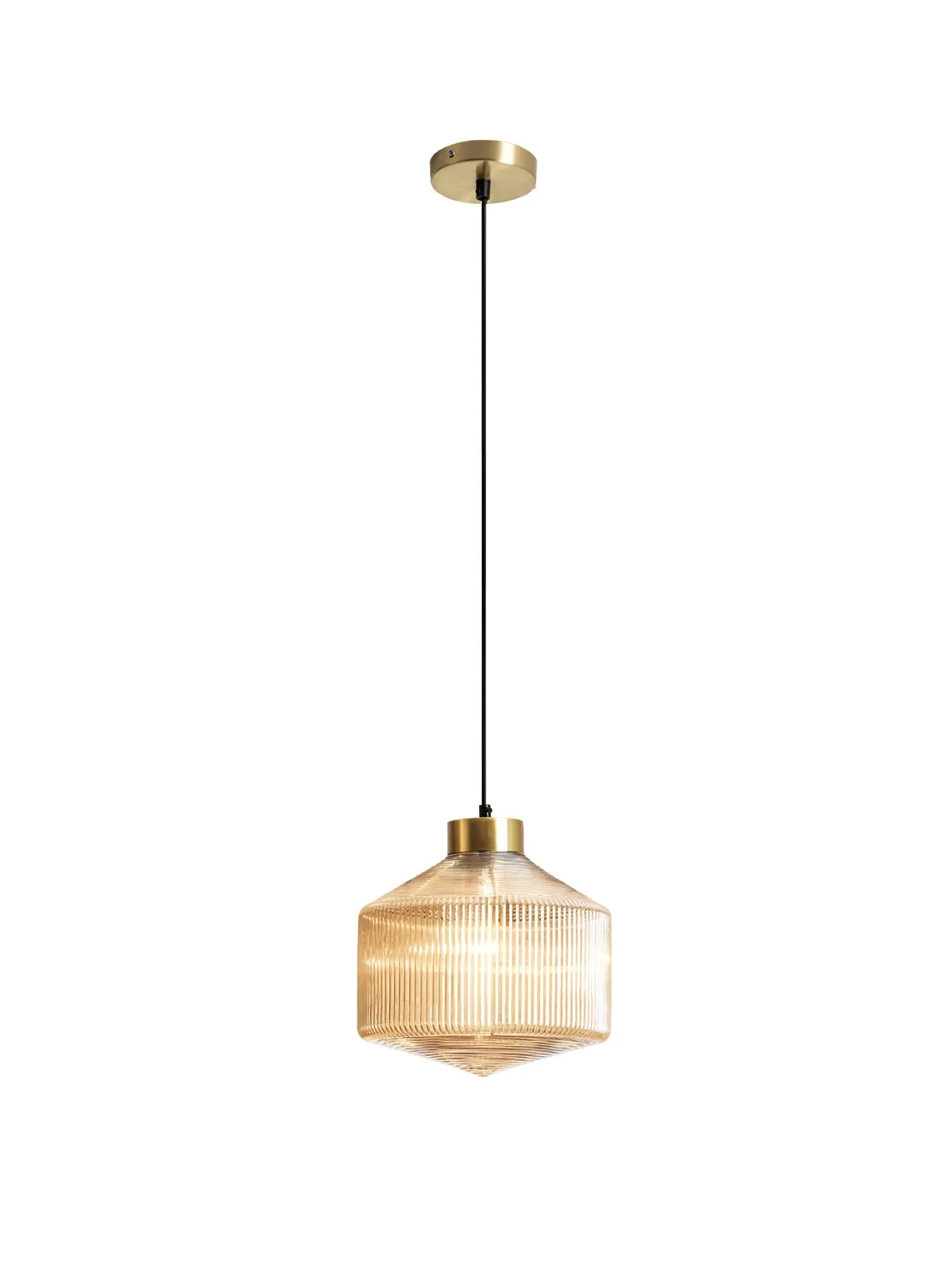 Striped Spinning Top Pendant Light