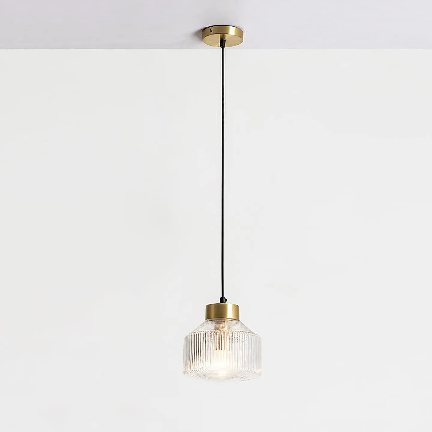 Striped Spinning Top Pendant Light