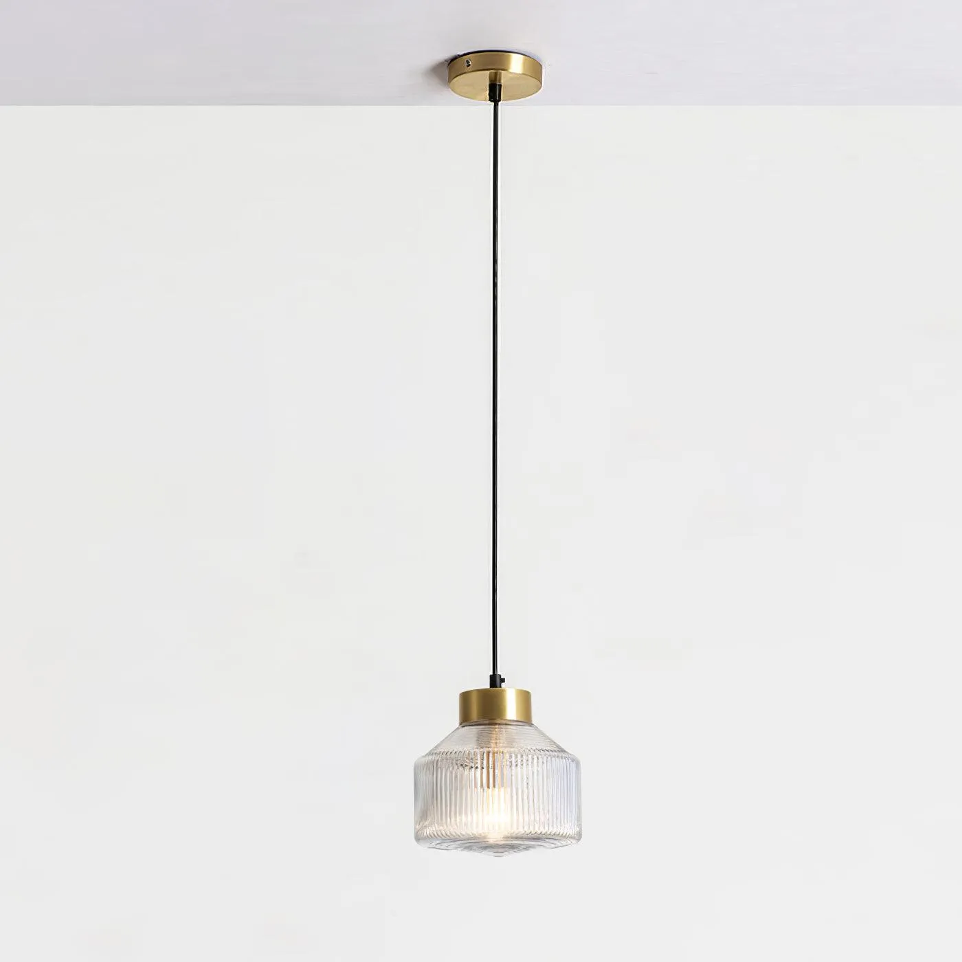 Striped Spinning Top Pendant Light