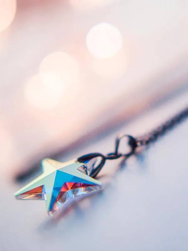 Swarovski crystal star pendant necklace