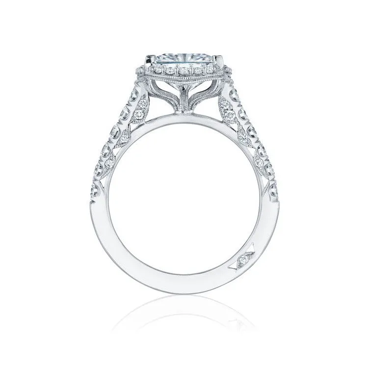 Tacori Platinum Princess Cut Halo Diamond Engagement Ring HT254725PR75