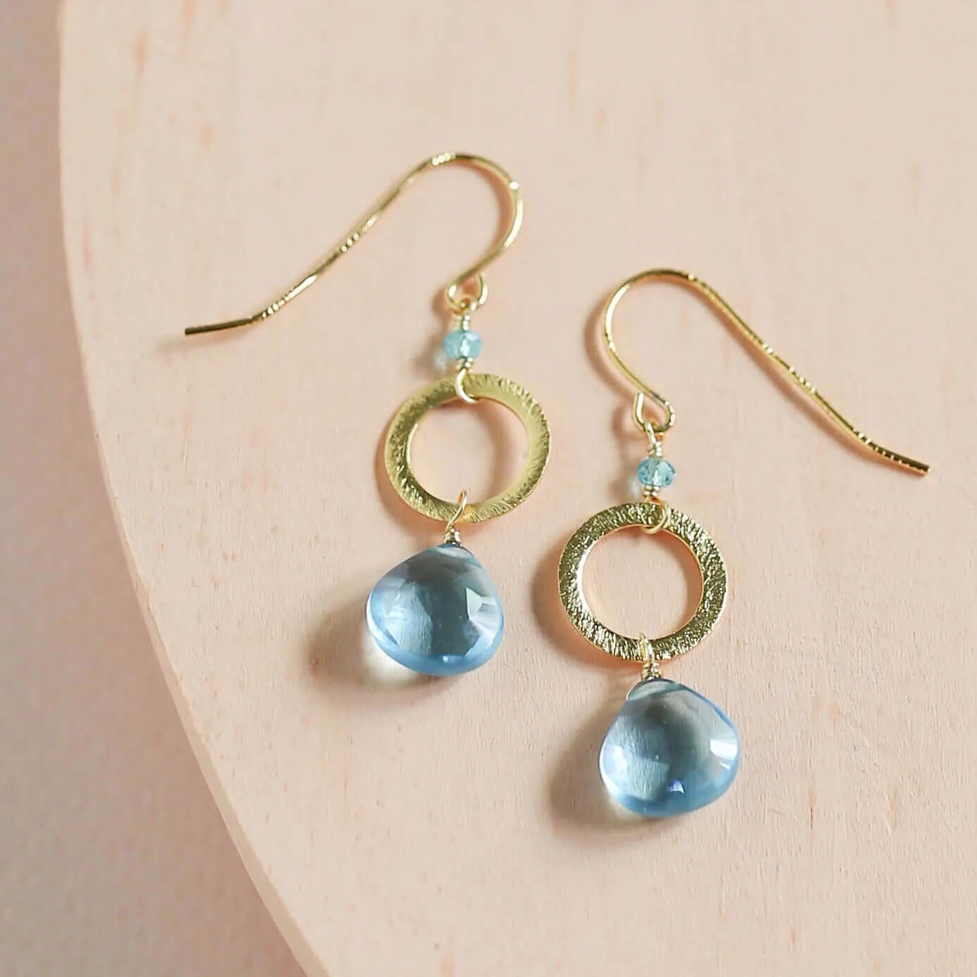 The Airie Earring - Aquamarine Quartz Silver