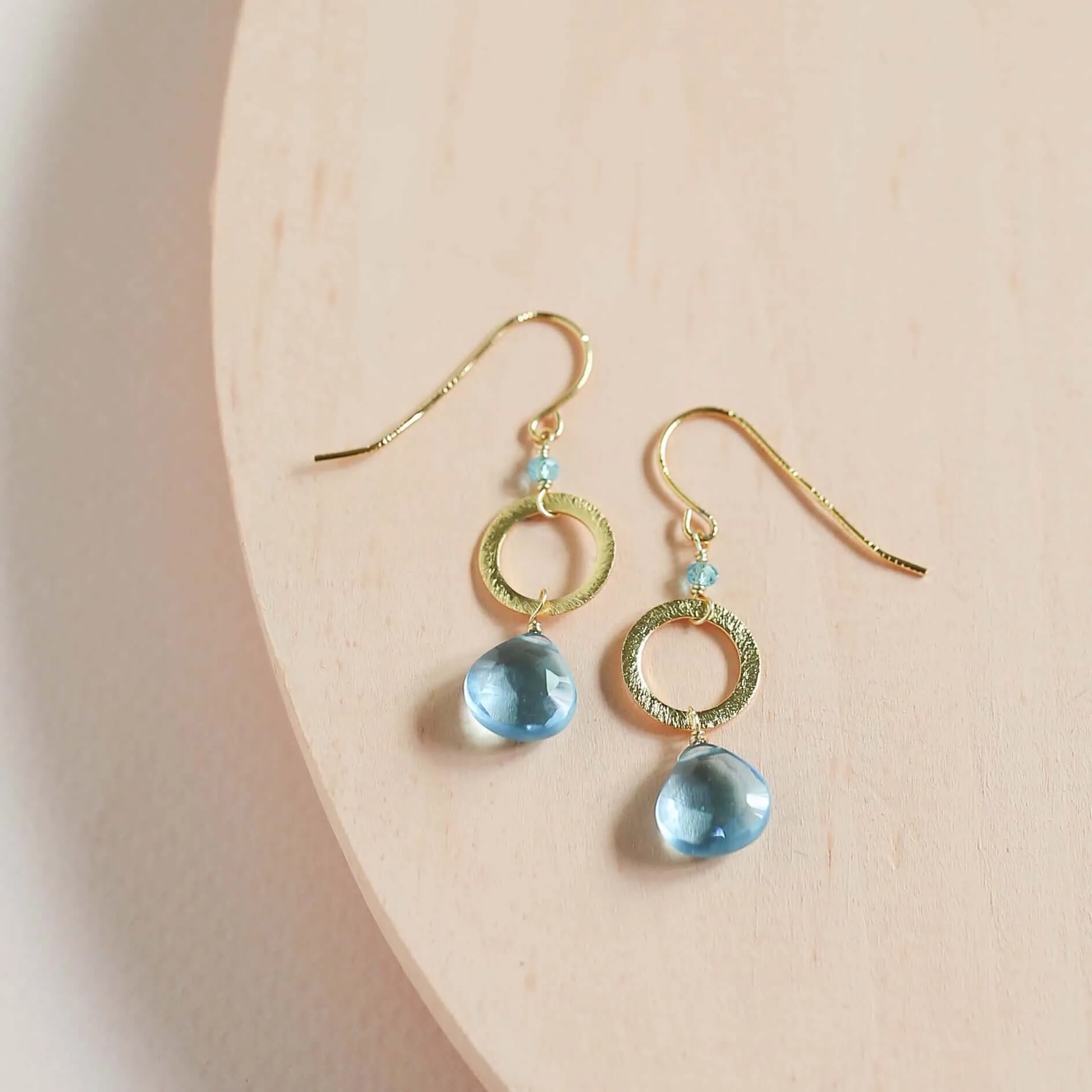 The Airie Earring - Aquamarine Quartz Silver