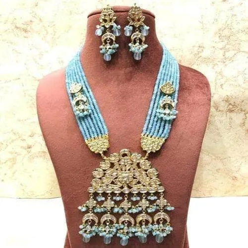 Triangular Kundan Onex Necklace