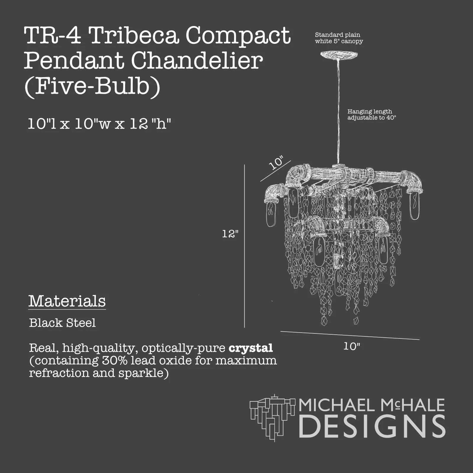 Tribeca Chandelier Pendant (9-Bulb)