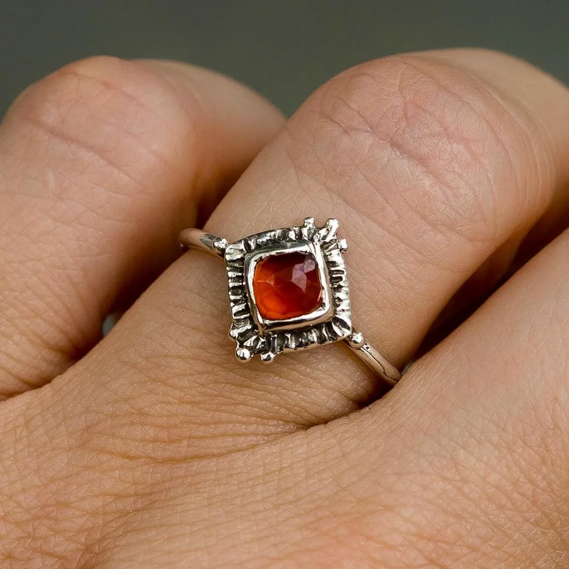 TRINITY / Garnet Ring