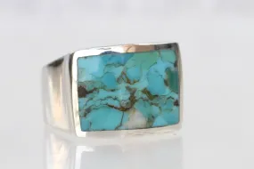 Turquoise Silver Ring,