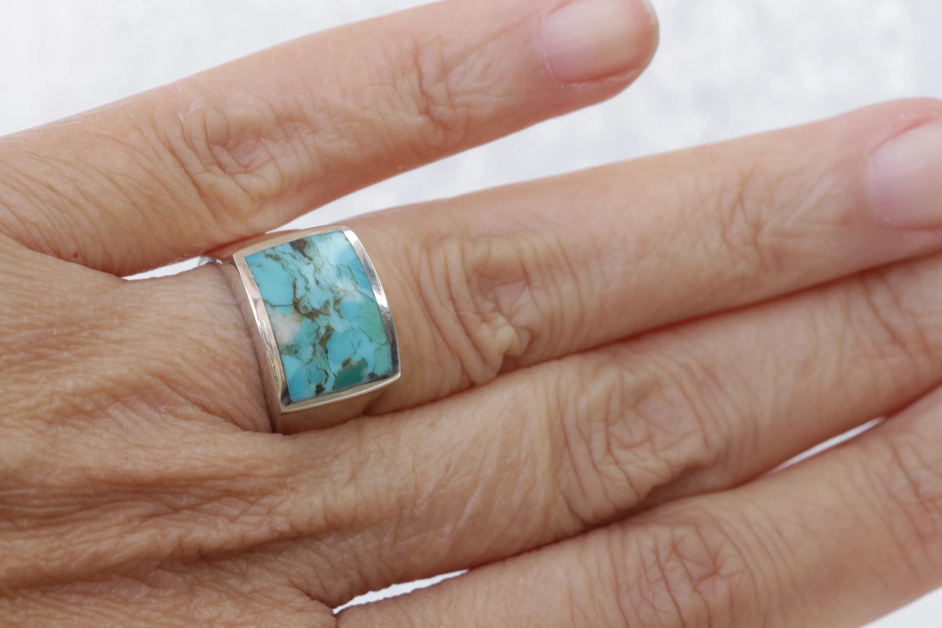 Turquoise Silver Ring,