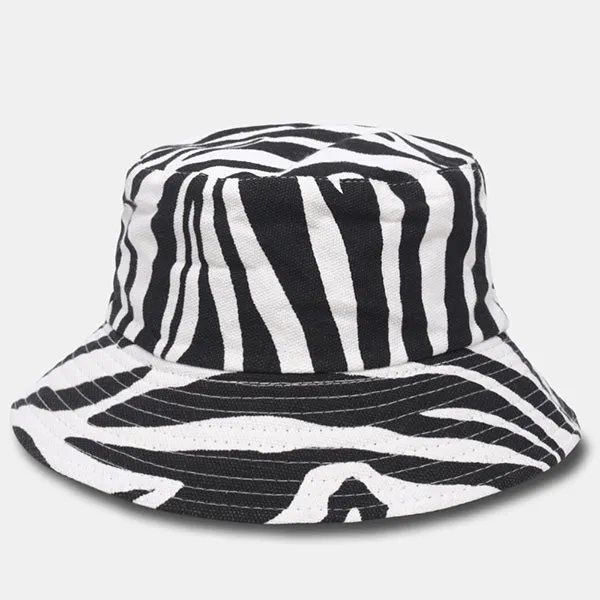 Unisex Funky Zebra Bucket Hat