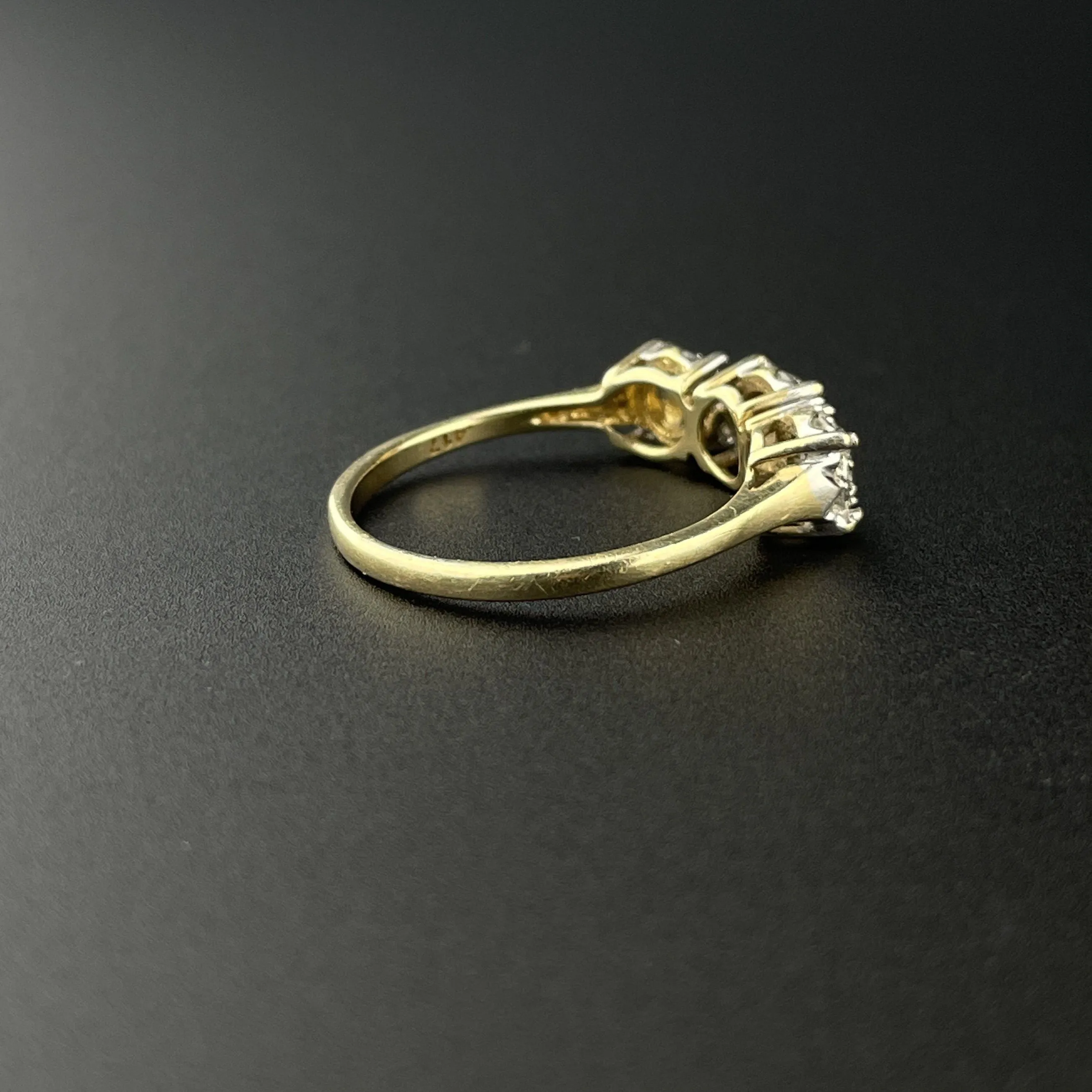 Vintage Gold Diamond Cluster Ring