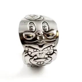 Vintage Humpty Dumpty Stainless Steel Spoon Ring