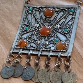 Vintage Silver Pendant, Afghanistan