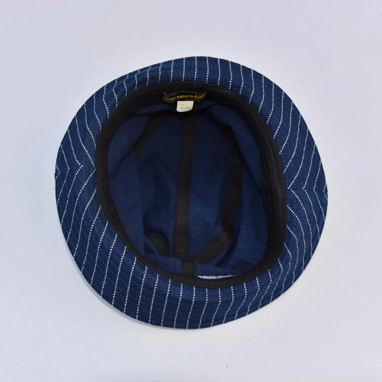 Vintage Wabash Stripes Indigo Bucket Hats Workwear Railroad Caps