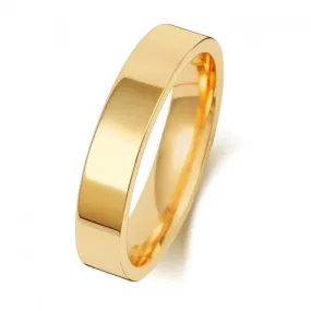 Wedding Band 18K  18K Flat Court 4mm-1.45 Wedding  Ring WQ124M